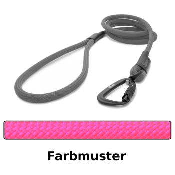 klassische Hundeleine TWIST - M - 145cm - pink